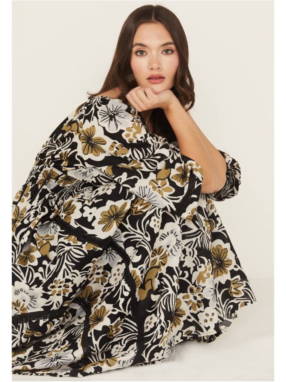 NWT Free People Dixie Floral Print Maxi Dress